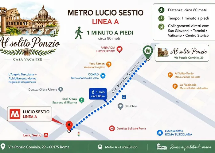 Apartamento Al Solito Ponzio, Elegant House Near Metro A Roma
